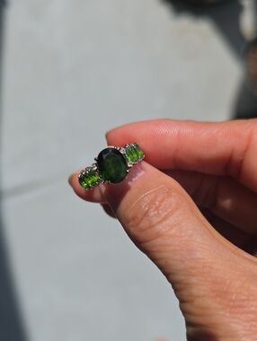Chrome Diopside Sterling Silver Ring - Size 5